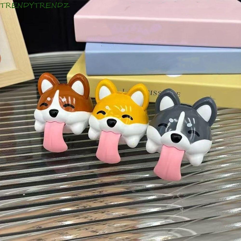 Móc khóa hình chó TRENDYTRENDZ, Corgi khử mùi tạo ra âm thanh Tượng ngộ nghĩnh, Để bàn Tượng treo ho