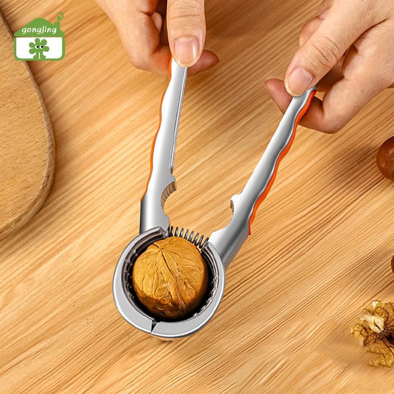 [Gong] Hợp kim kẽm Nutcraer Sheller Cra Hạnh nhân Walnut Pecan Hazelnut Filbert Nut Nhà bếp Nut Shel