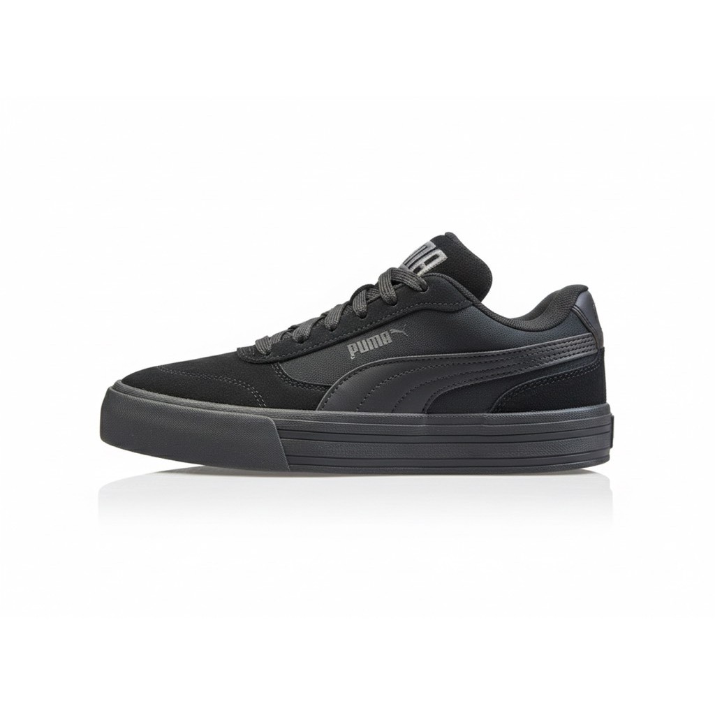 Giày thể thao sneaker chính hãng Puma Court Vulc Urban All Black - Đen