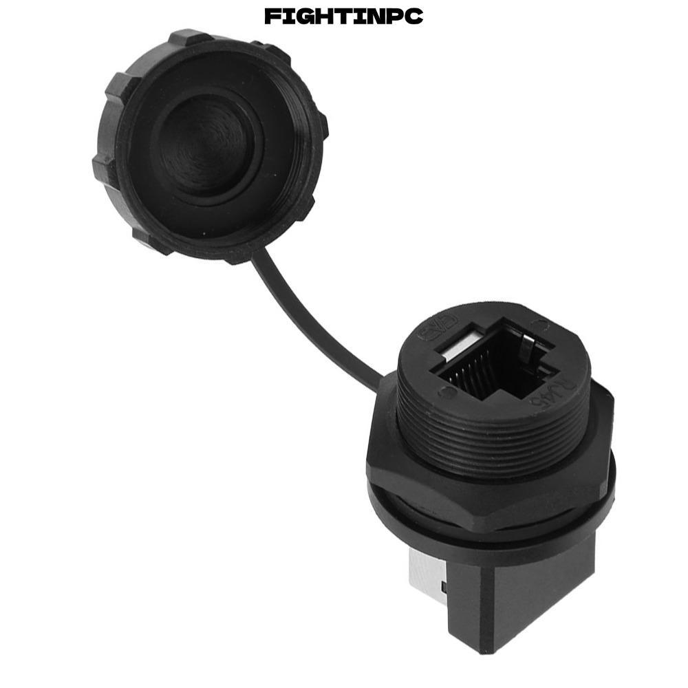 Bộ chuyển đổi RJ45 2 CÁI FIGHTINPC, Đầu nối RJ45 chống nước IP67, RJ45-180 bền° Màn hình LED khớp nố
