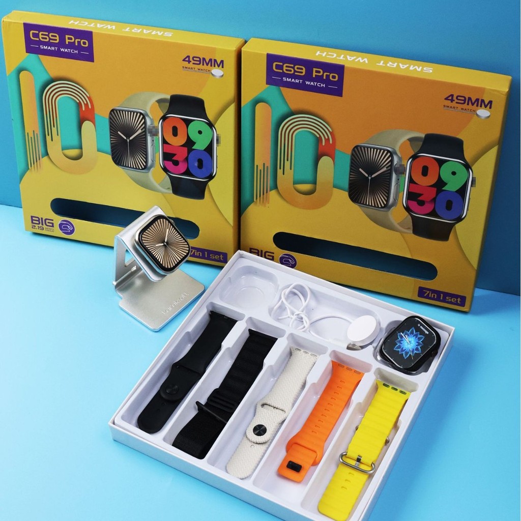 Đồng hồ thông minh Huaqiang Bei s9ultra2 Bộ 7 trong 1 Đồng hồ thông minh s9 Đồng hồ thể thao nam 7 t