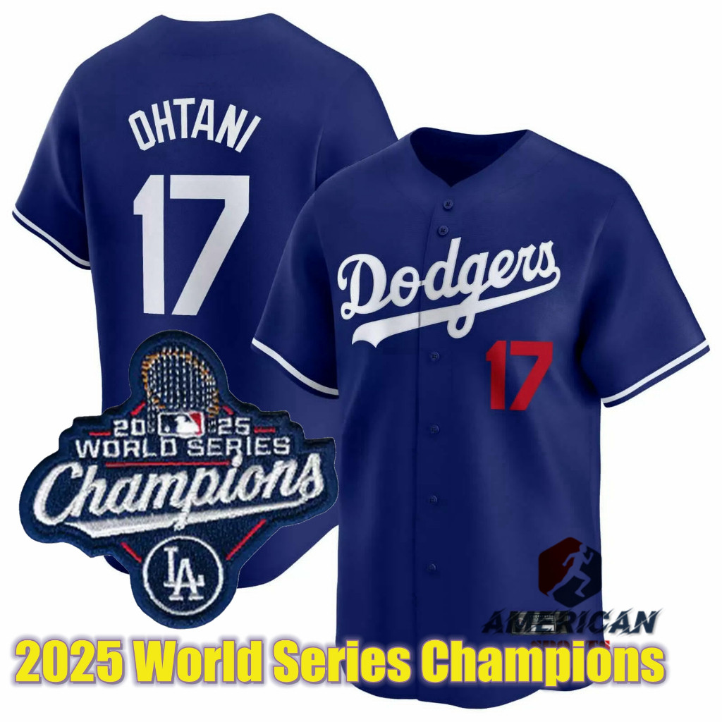 Áo đấu bóng chày nam World Series 2025 Los Angeles Dodgers Shohei Ohtani Blue