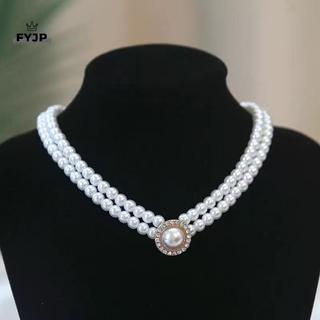Bộ trang sức ngọc trai cổ điển FEJP Phụ kiện dự tiệc thời trang dành cho nữ [JP]
