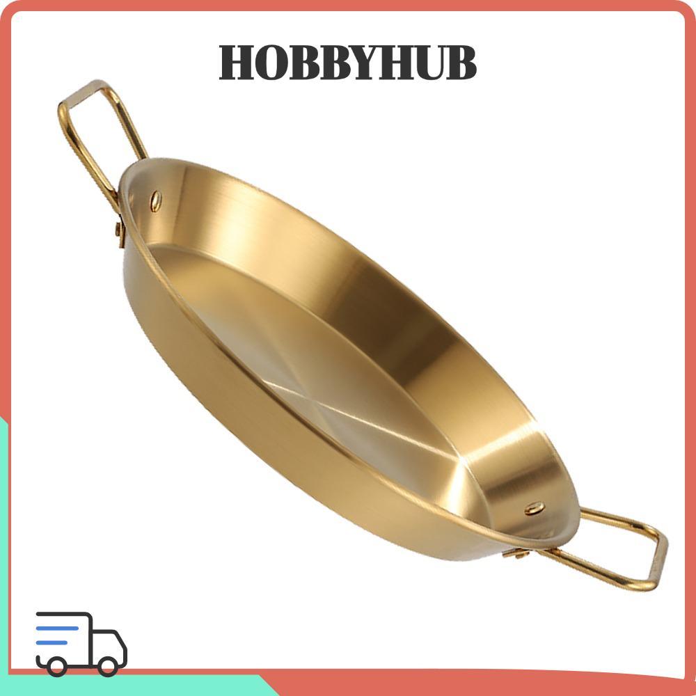 HOBBYHUB Paella Pan Tay cầm vòng kép Đồ nấu ăn hải sản