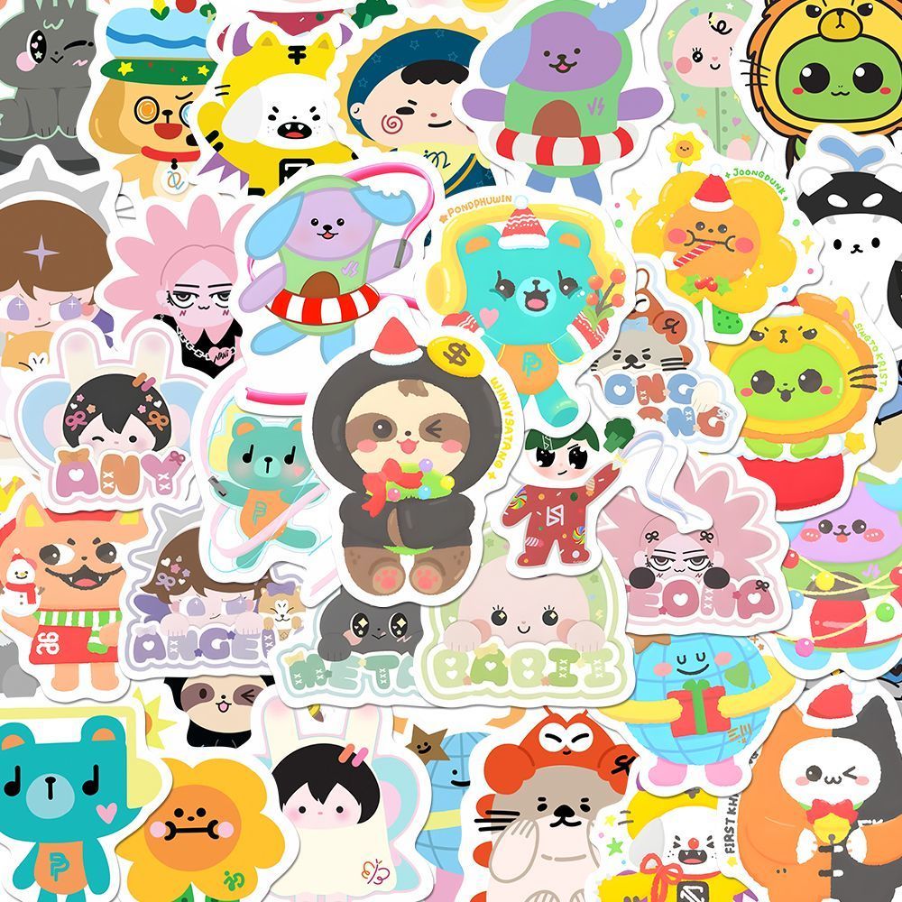 GMM Búp Bê Q Phiên Bản jimmysea JuniorMark pondphuwin Hoạt Hình Sáng Tạo Miếng Dán Trang Trí