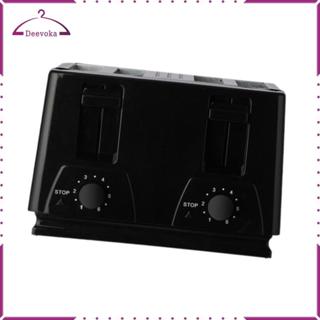 Máy nướng bánh mì bằng thép không gỉ nhỏ gọn 4 lát Mặt bàn khe rộng Lò nướng bánh Sandwich điện có thể điều chỉnh để sử dụng trong nhà bếp