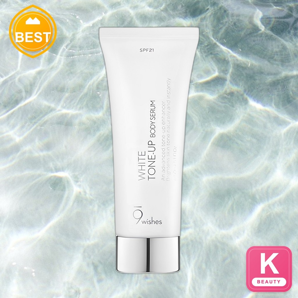 [9wishes] White Tone-Up Body Serum 150ml Brightening & Dưỡng Ẩm Body Lotion Tone-Up Effect Chăm sóc 