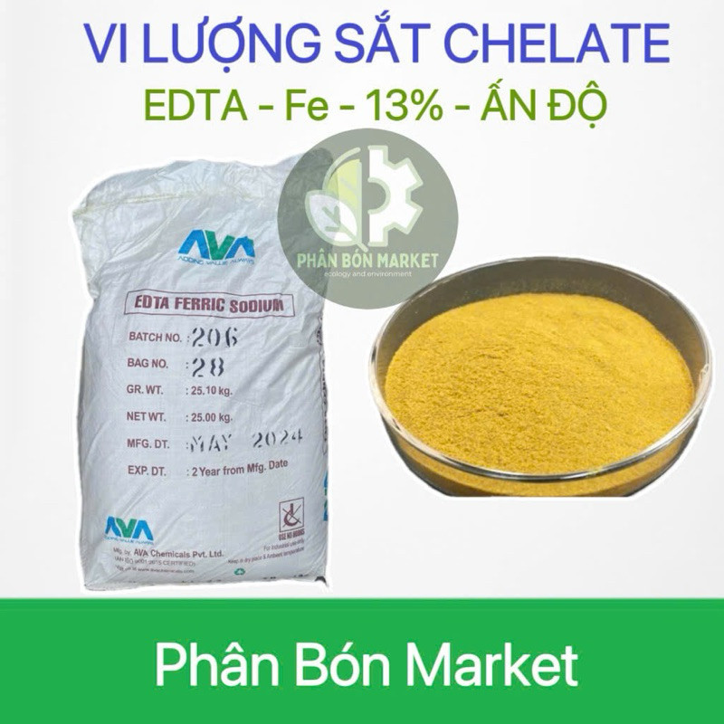 1 1kg Chelate Sắt - EDTA-Fe- ẤN ĐỘ