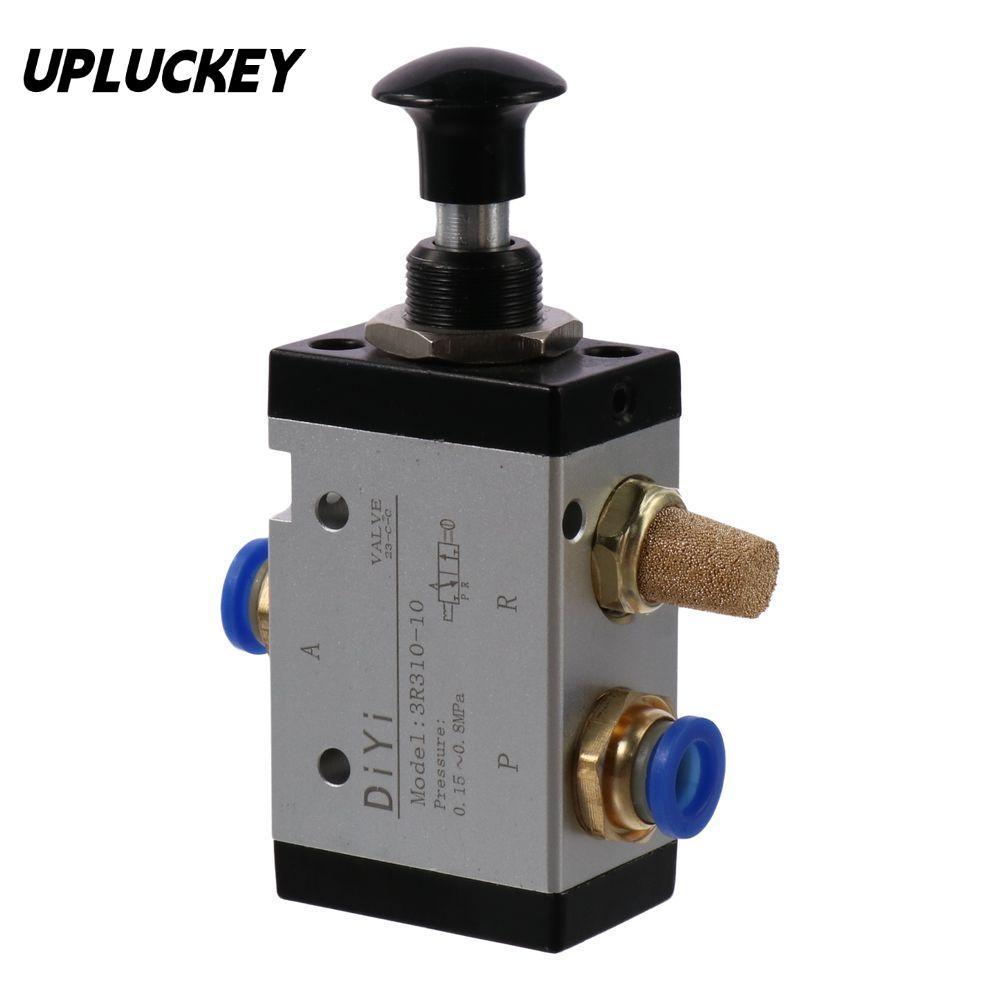 Van điện từ UPLUCKEY, Tay không khí 3 chiều 3R210-08, Van khí thủ công Khí nén 2 vị trí 1 / 4 "PT Đi