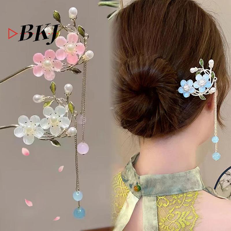 [KJ] Que tóc viền hoa vintage kim loại - phụ kiện thời trang cho nữ