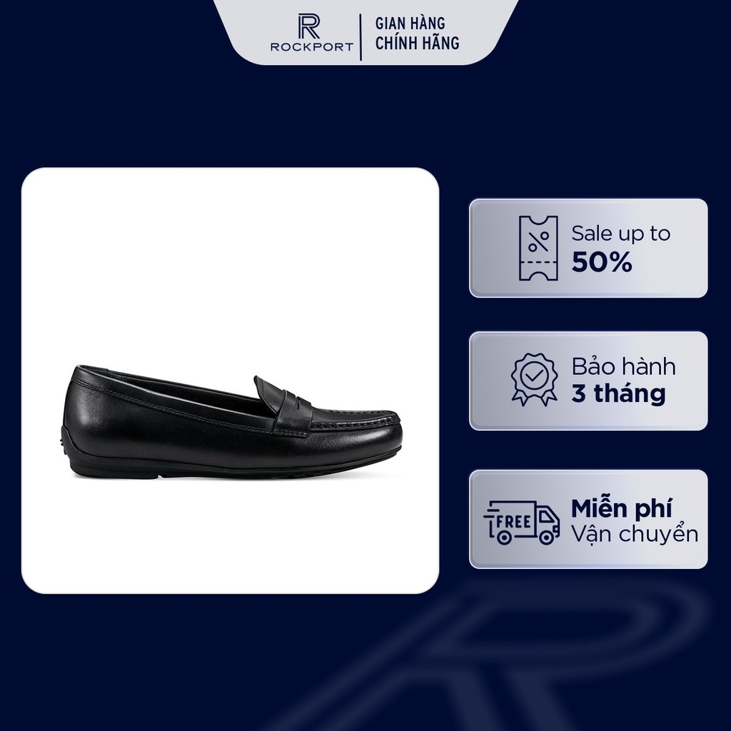 Giày Lười Nữ Rockport Total Motion Moccasin Driver Penny Loafer ML02990UBL1320 | Giày Lười Êm Nhẹ, L
