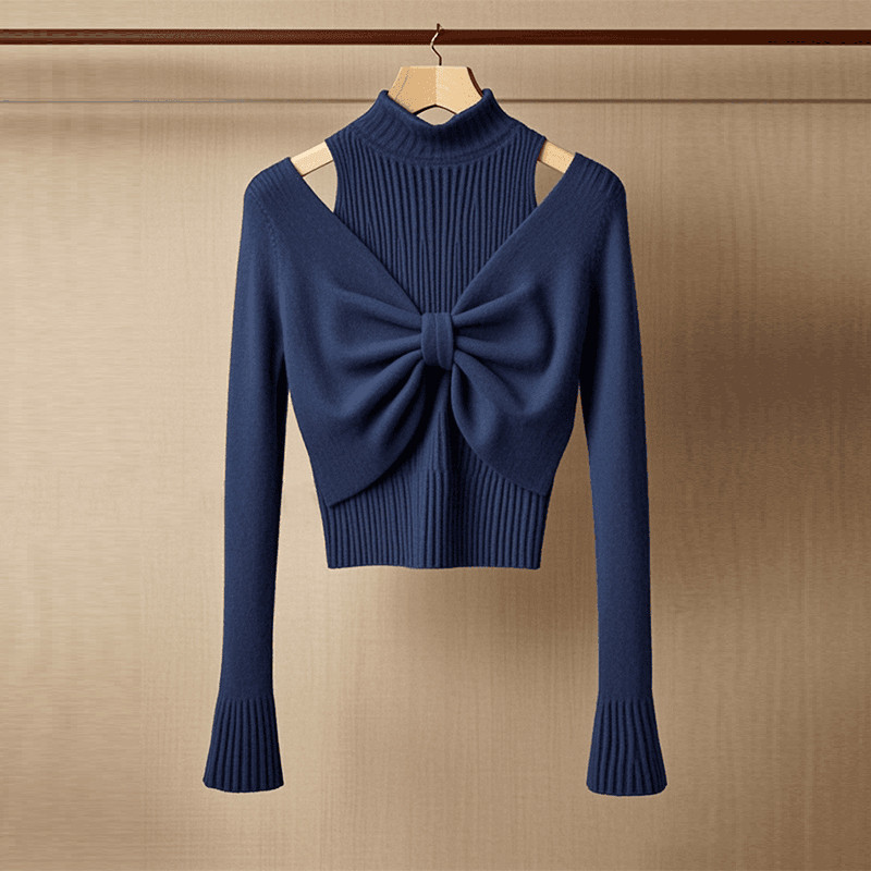 Cửa hàng Zhuzhu - Áo len nữ kiểu Pháp dài tay cho xuân thu 2026, dáng ôm trendy