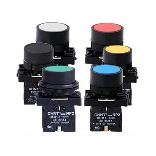 Nút Nhấn Có Đèn CHINT NP2-EW3361 – Nhấn Nhả, LED Xanh 230V