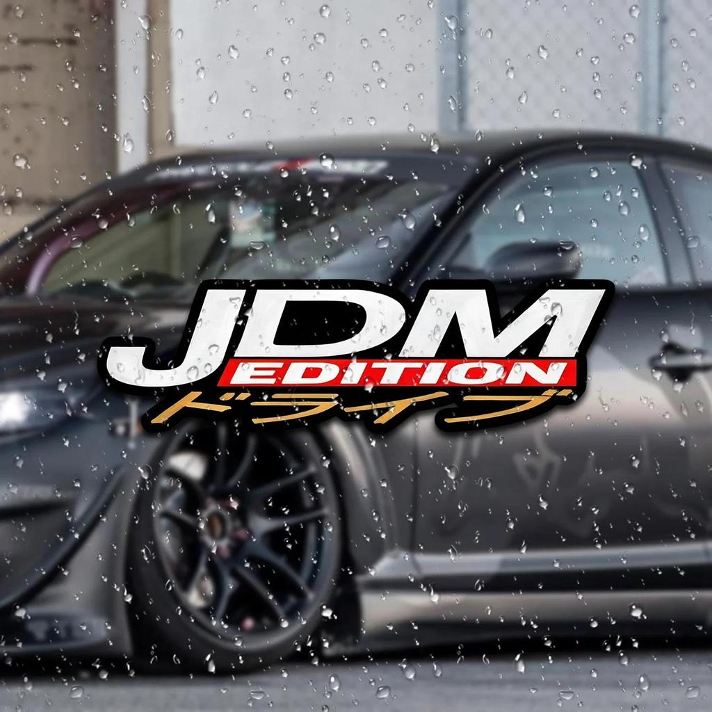 1 Miếng Dán Xe Hơi "JDM Edition" Cho Ô Tô, Laptop, Bình Nước - Trang Trí Thoáng Mát Cho JDM & Người 