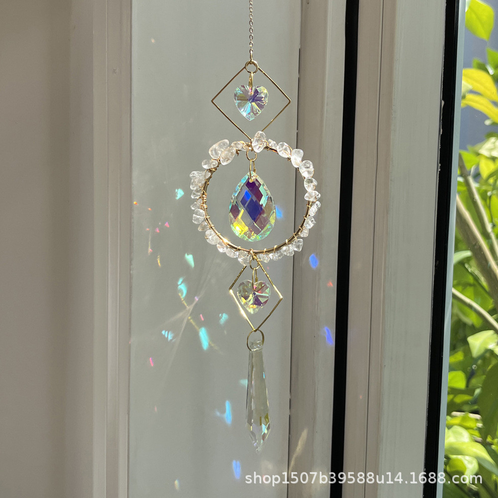 Bán Hot suncatcher Sun Catcher Light Shadow Chuông gió Mặt dây chuyền Sỏi tự nhiên Crystal Sun Catch