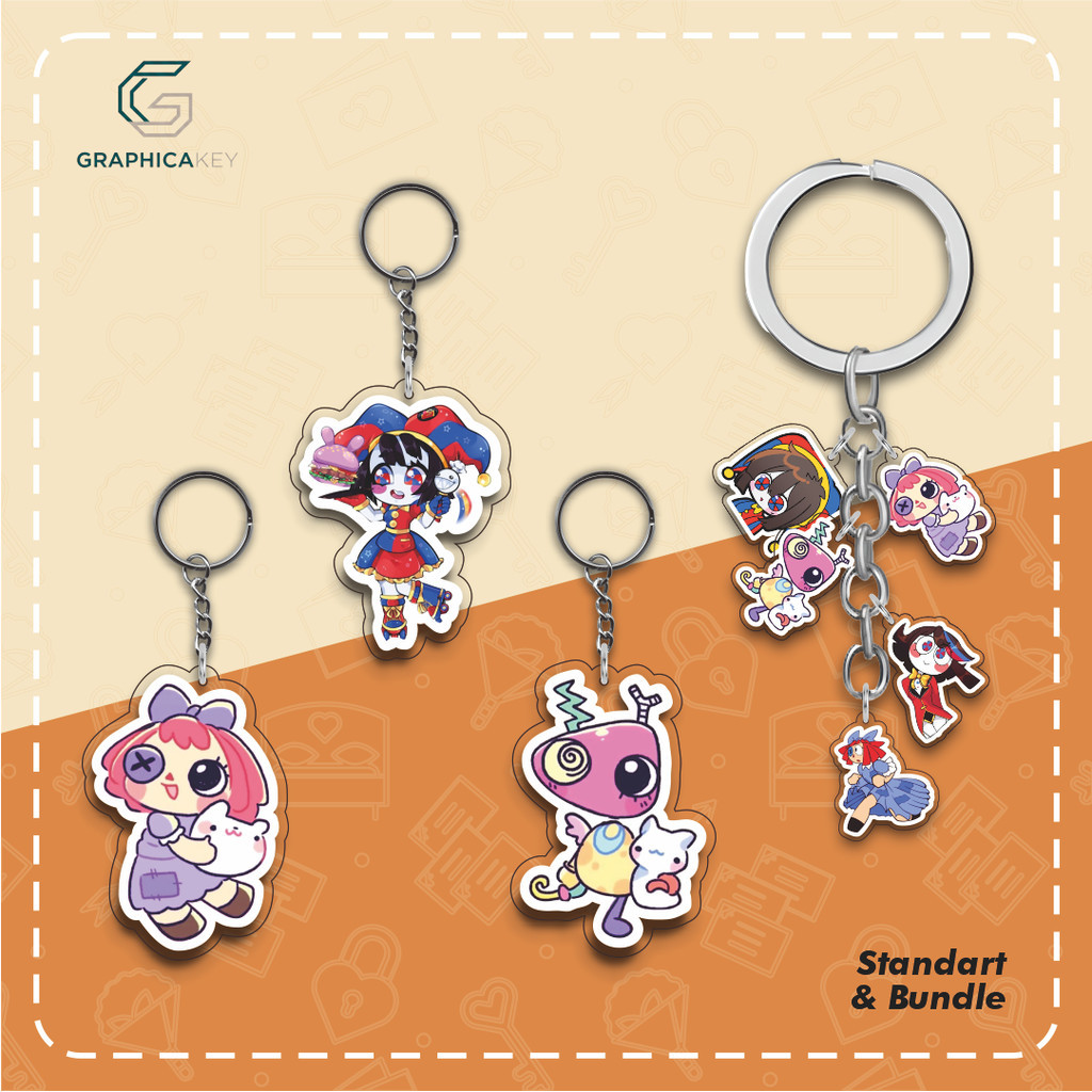 Ganci / Gantungan Kunci Akrilik DIGITAL CIRCUS 3