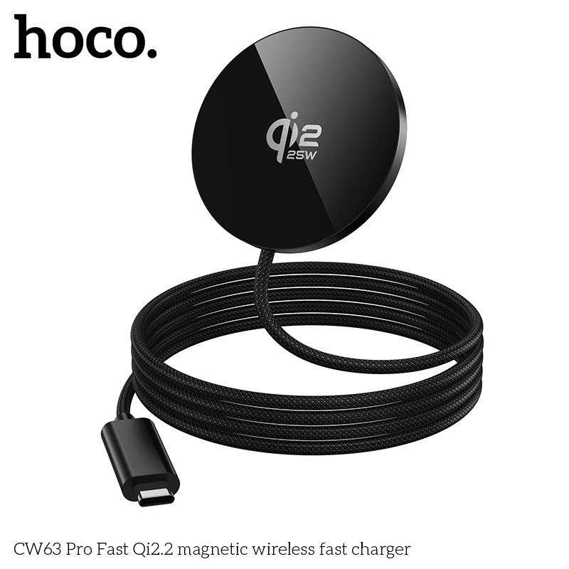 Hoco CW63 Pro Original 100% Qi2.2 MagSafe Bộ sạc không dây 25W cho I * Điện thoại 17 16 Pro Max cho 