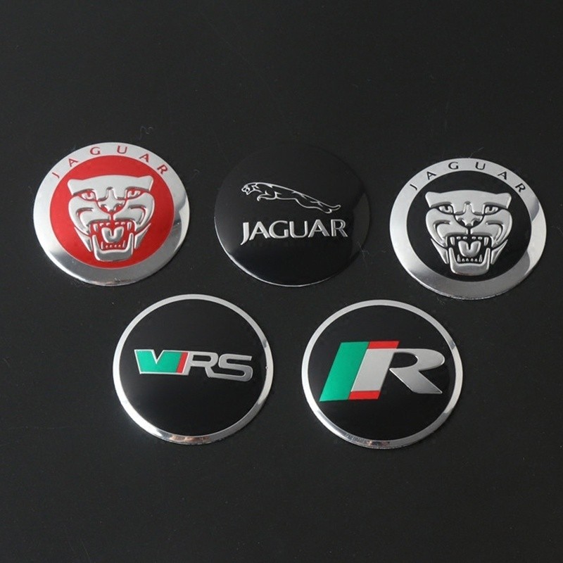 4 Cái / lốc 56.5 Mm JAGUAR Logo XE Bánh XE Trung Tâm Trung Tâm Nắp Dán Decal Cho Jaguar E-PACE F-TYP