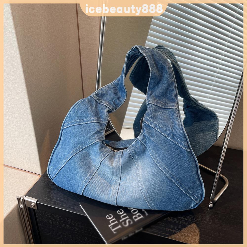 Ví Nách Denim Nữ Có Túi Xách Có Dây Kéo Ví Jean Túi Ly Hợp Hợp Thời Trang Cho Công Sở Du Lịch Mua Sắ