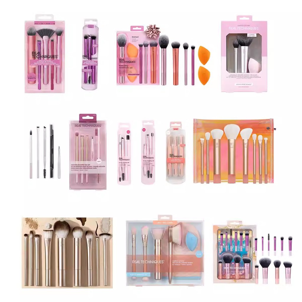 RT American Set Cọ Trang Điểm Full Series, Cọ Má, Cọ Smudge, Bộ Cọ Lông Mềm