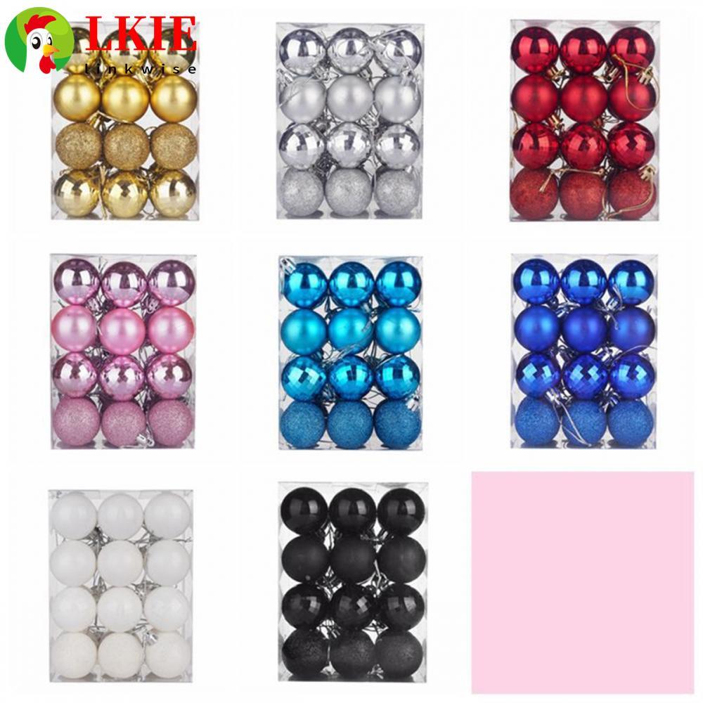 Bộ 24 Chiếc Bauble Cây Giáng Sinh 40 Mm Để Trang Trí Và Trang Trí Tiệc Tại Nhà