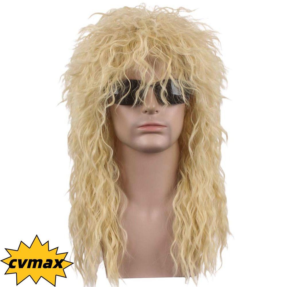 CYMX Halloween Party Cosplay Tóc Giả, Punk Fluffy 70s 80 Rockstar Tóc Giả, Xoăn Dài Cosplay Rockstar