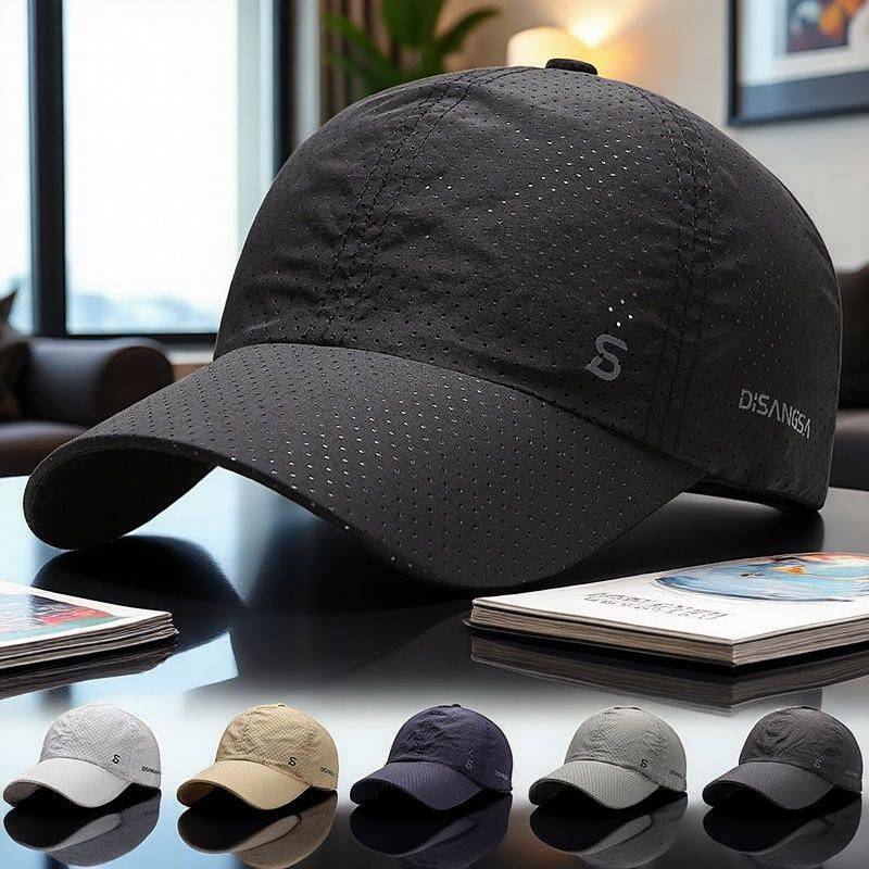 [Full Punch] Breathable Quick-Drying Cap Summer Sun-Poof Peaked Cap Sun Protection Lightweight Casua