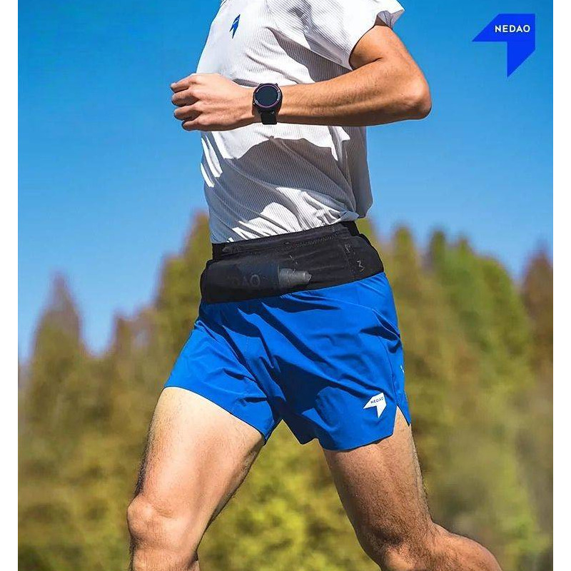 [New] 5-Inch Waist Bag Running Shorts Men's Professional Road Running Marathon Breathable Quick-Dryi