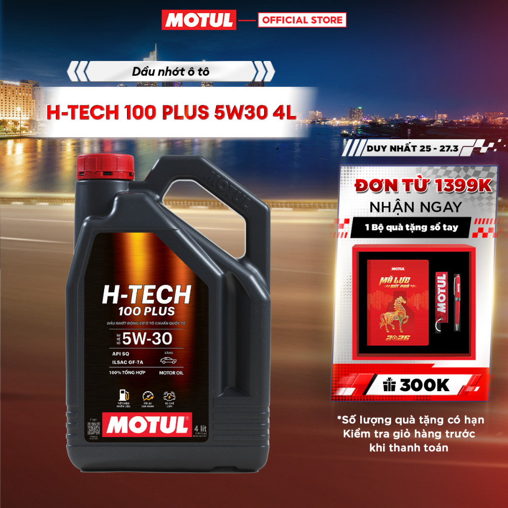 Dầu nhớt xe ô tô MOTUL H-TECH 100 PLUS 5W30 4L