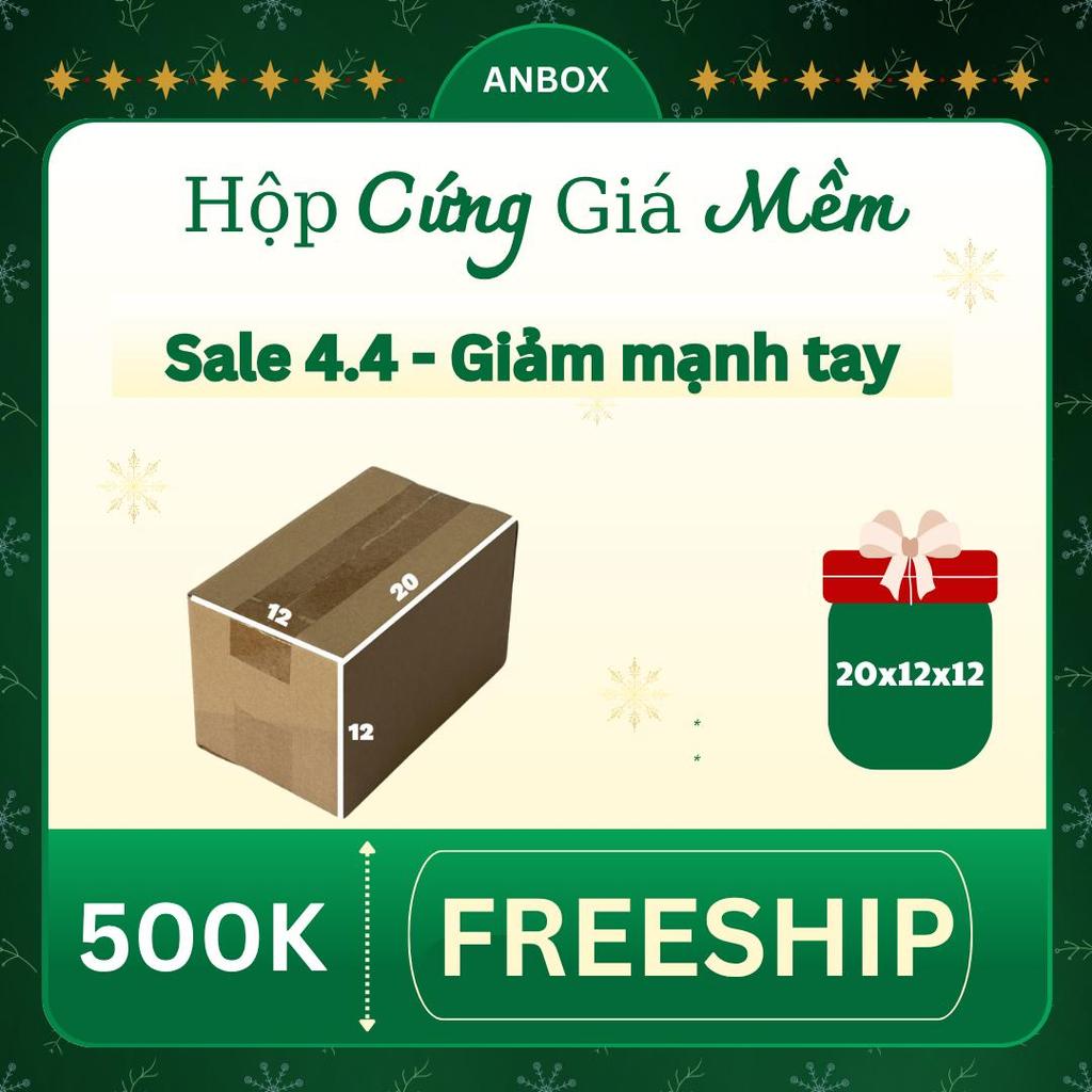 thùng hộp đóng hàng 20x12x12 bộ 50 không in