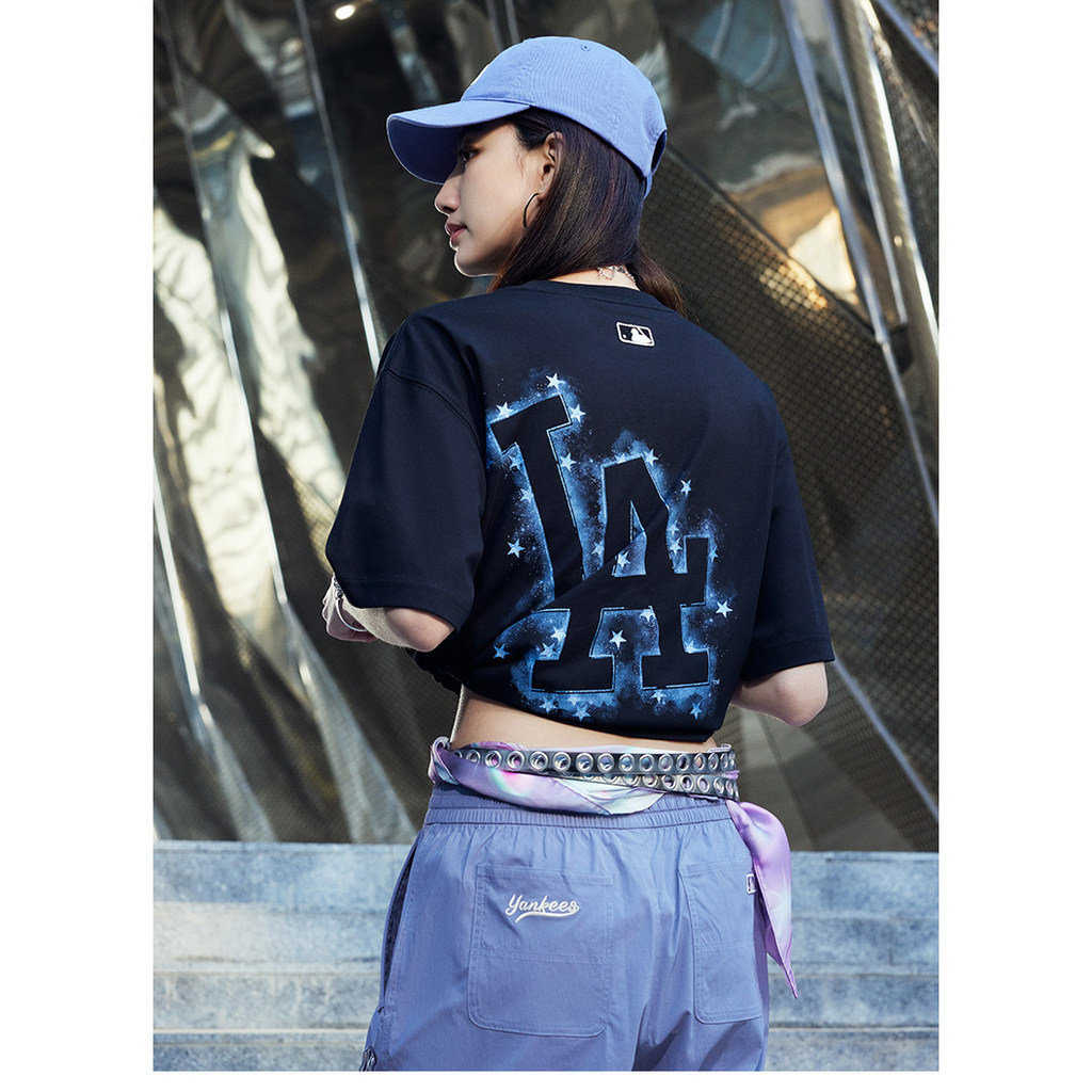 MBL Nam Nữ Cặp Đôi Xu Hướng Phố Rời NY Lớn Tiêu Chuẩn In Áo Thun Thanh Niên Hàng Đầu TST01-0326