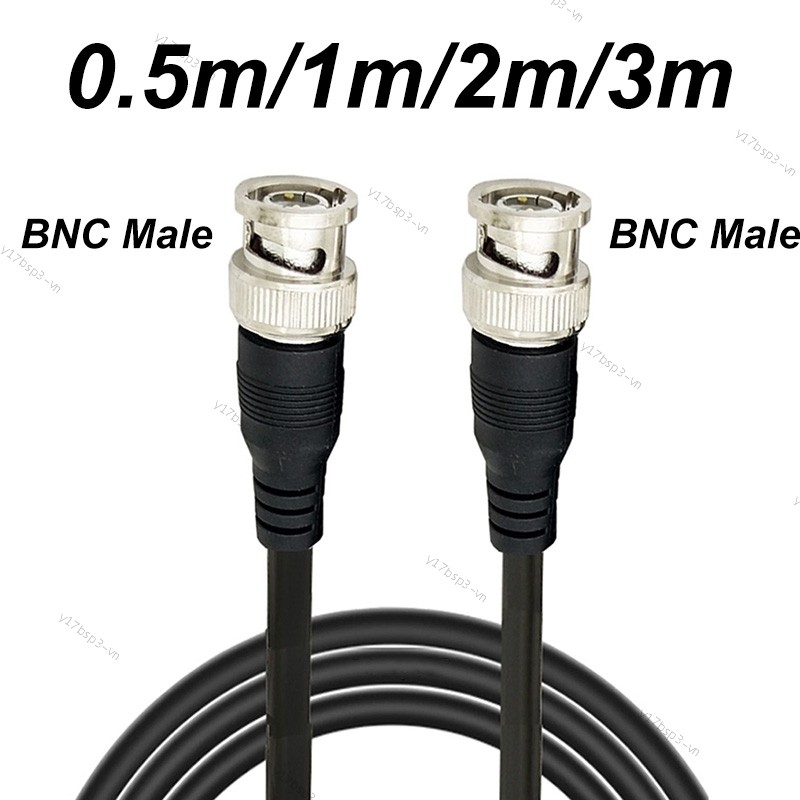 BNC Nam Sang Nam Cáp Chuyển Đổi Cho Camera Quan Sát BNC Kết Nối Cáp Camera BNC Phụ Kiện 0.5M / 1M / 