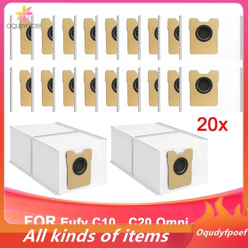 20 Gói Túi Bụi C20 Phù Hợp Cho Máy Hút Bụi Robot C10, C20 Omni, Túi Bụi C10 Dùng Một Lần Dung Tích L