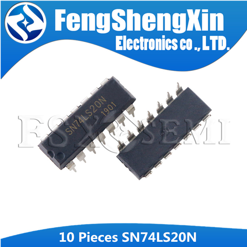 10 Cái / lốc SN74LS20N DIP-14 HD74LS20P 74LS20 DUAL 4-INPUT POSITIVE-NAND GATES IC
