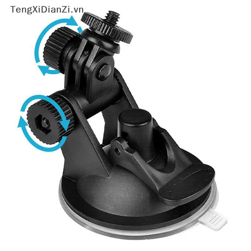 Null Camera Hành Động Mini Hút Cốc Giá Đỡ Kính Chắn Gió Ô Tô Giá Đỡ Camera Adapter Xoay 360 Độ Gopro