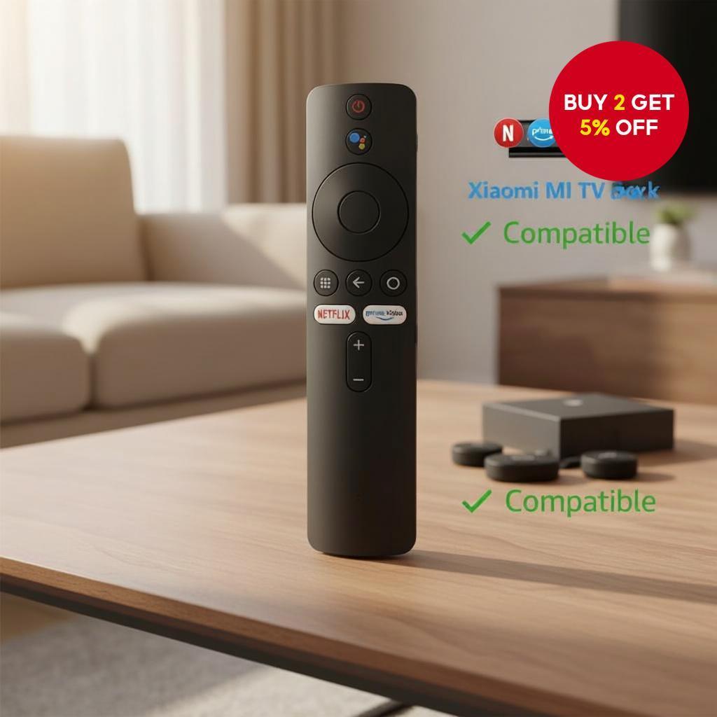 Xiaomi Mi TV Stick / Mi Box 4S 4K Bluetooth Voice Remote Thay thế Alat Kawalan Jauh Suara Bluetooth 