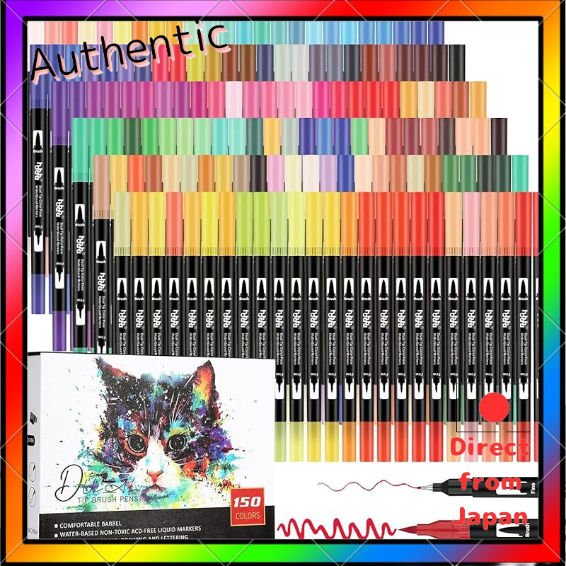 150 Colors Art Marker Pen Set Brush Pen Watercolor Brush Line Art Pen Water-based Pen Color Pen Set 