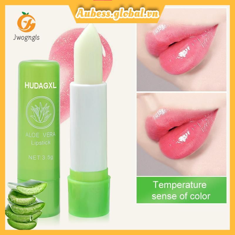 Son dưỡng môi lô hội đổi màu coza Hudagxl, son dưỡng môi dưỡng ẩm lô hội chống thấm nước và chống kh