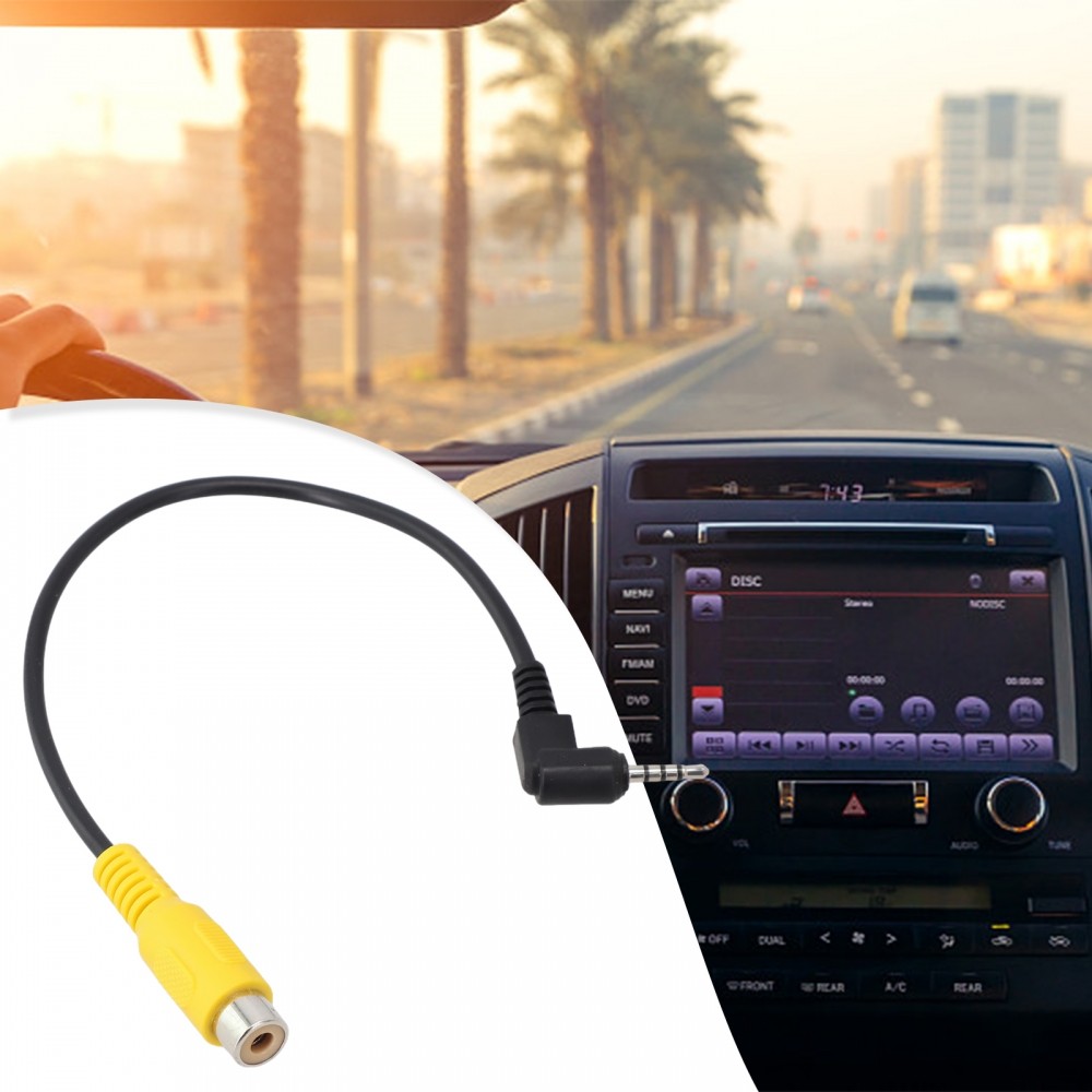 Cáp AV-Converter 2,5mm Camera đỗ xe lùi phía sau ô tô sang DVR ô tô