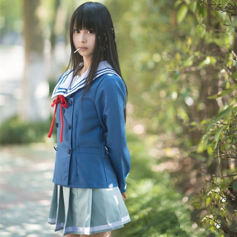 Bộ Trang Phục Cosplay Kuriyama Mirai & Nase Mitsuki từ Beyond the Boundary - Mã 8LZA