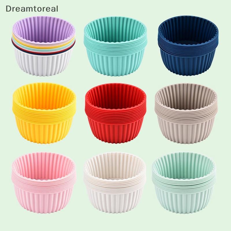 [DMT] 2 Khuôn Làm Bánh Silicon Cho Muffin Cupcake Nướng Thực Phẩm Silicon Bagels Chảo Nướng Bánh Min