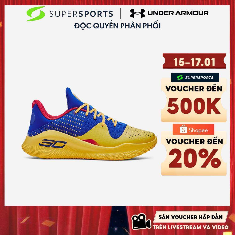 Giày Bóng Rổ Unisex Under Armour Curry 4 Low Flotro - Vàng  - 3026620-400