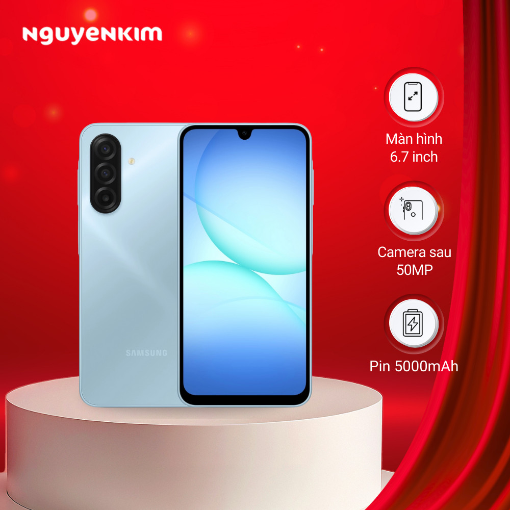 [Mới 2025] Điện thoại Samsung Galaxy A17 4G (8GB/128GB) Xanh Nhạt