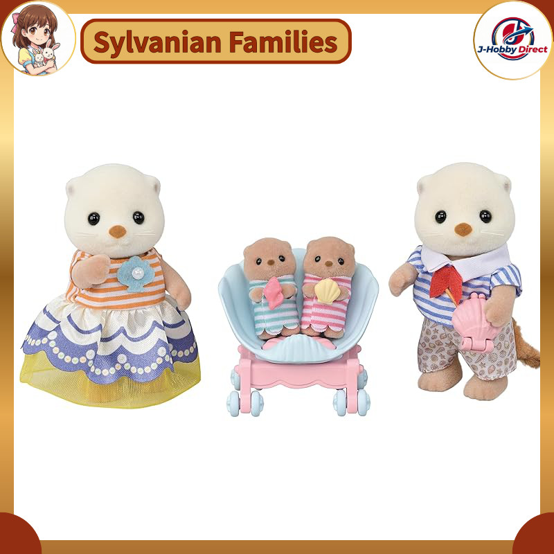 Sylvanian Families Dolls 【 Raccoon Family 】 FS-54 ST Mark Certified For Ages 3 and Up Toy Dollhouse 