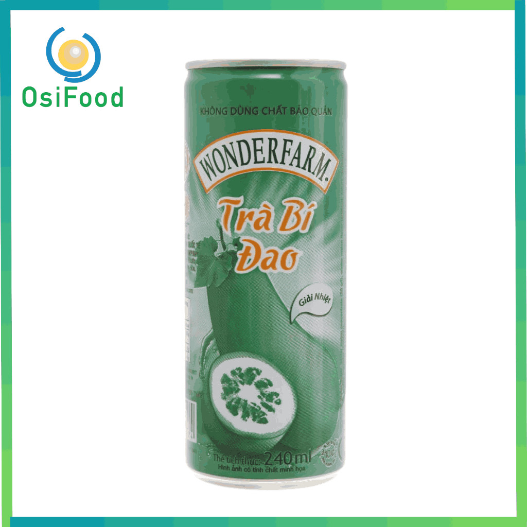 Trà bí đao Wonderfarm lon 240ml