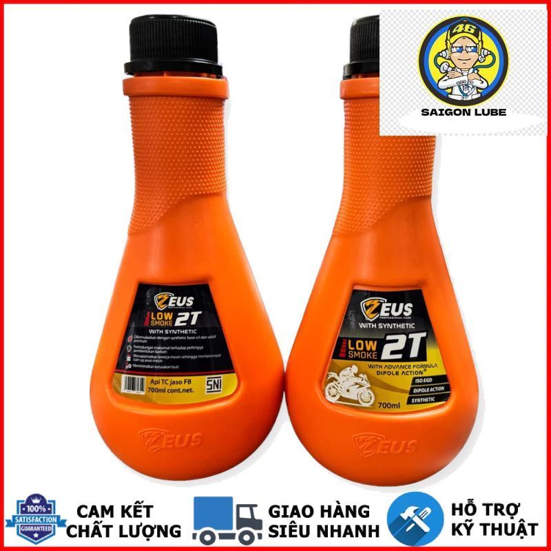 Nhớt 2 thì Zeus 2T 700ml, nhớt thơm - Nhập khẩu Indonesia
