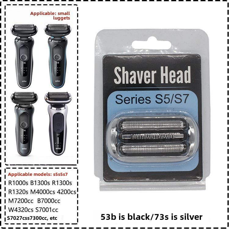 [Hàng giao ngay] Đầu thay thế máy cạo râu điện BRAUN | 73S / 53B cho Series 5 / 6 / 7, Fit 1300 / 43