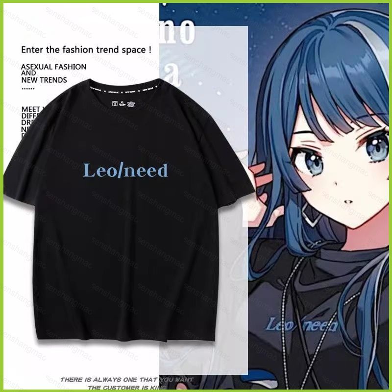 Áo Thun Mùa Hè Hoshino Ichika Project Sekai, Tay Ngắn, Màu Sắc Rực Rỡ