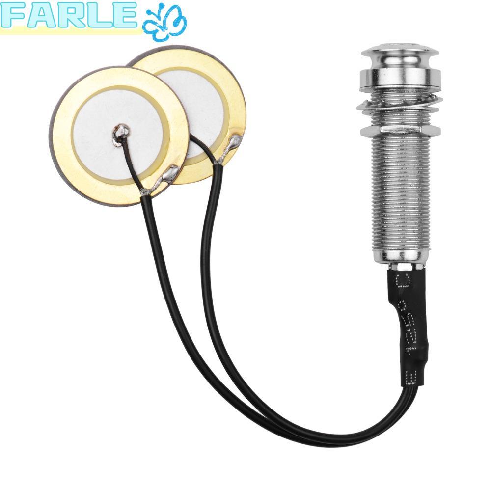 FARLE Acoustic Guitar Pickup​, ​Jack 1 / 4 Inch​ ​Cắm và chạy​ ​Dụng cụ Pickup​, Gắn kết dính​ Nhỏ g