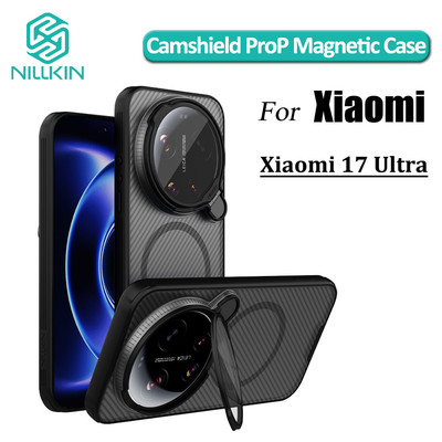 Nillkin Lens Flip Cover Ốp từ tính cho Xiaomi 17 Ultra Vỏ điện thoại CamShield Prop Vỏ bảo vệ trong suốt